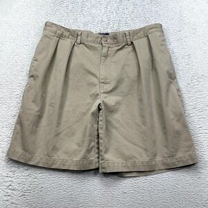 Polo Ralph Lauren Tyler Shorts Men's Size 38 Beige Pleated Chino Golf 9"